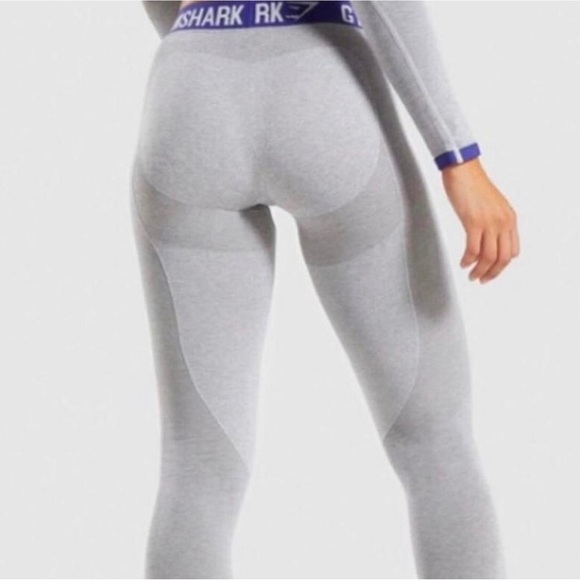 Gymshark V3 Flex Grey Marl Leggings - Picture 2 of 7
